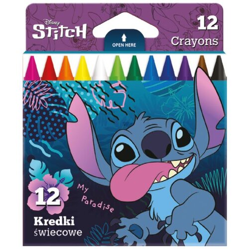 Disney Stitch okrugle vo&amp;scaron;tane bojice, 12 komada Slike