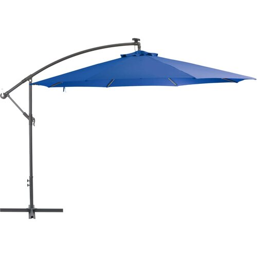 vidaXL Konzolni suncobran s aluminijskom šipkom 350 cm plavi Cene