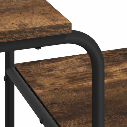  Stol s pohranom Dimljeni hrast 131.5 x 50 x 75.5 cm Slike