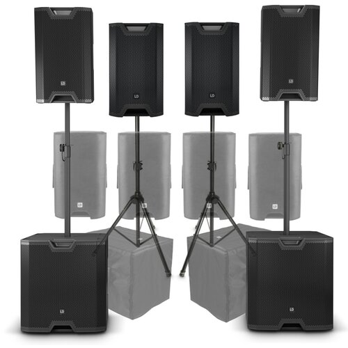 Ld Systems ICOA SET 2 x ICOA 12A + 4 x ICOA 15 SUB + stojala + prevleke - - Audio-Kondric Cene
