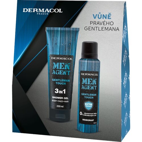 Dermacol Men Agent Gentleman Touch darilni set za telo za mo&amp;scaron;ke Slike