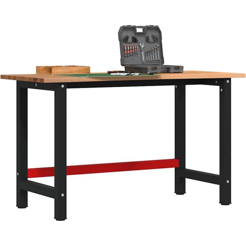 vidaXL Delovna miza svetlo rjava 140x60x81,5 cm trdna hrastovina Cene