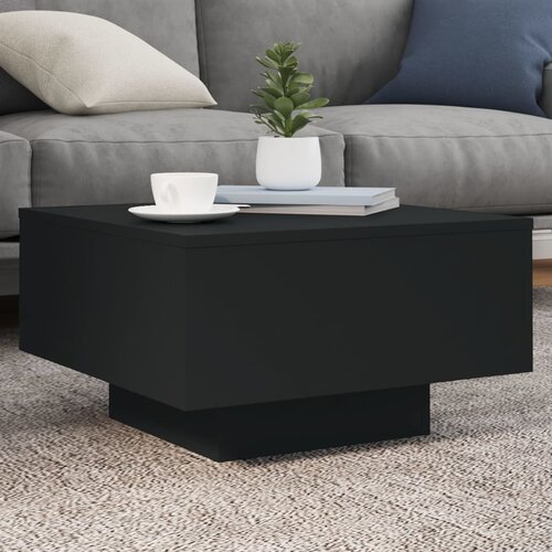  Stolić za kavu s LED svjetlima crni 55 x 55 x 31 cm Cene