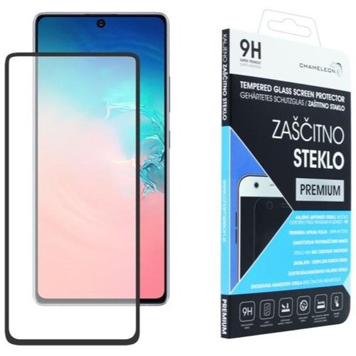 Chameleon Samsung Galaxy S10 Lite, za&amp;scaron;čitno steklo Premium, črno do roba (0,30) Slike