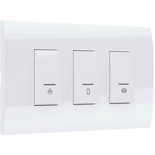 MODYS Kopalniško stikalo Elektro Material Modys (podometno, belo, 3 x 2 modula) Cene