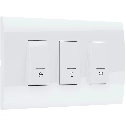 MODYS prekidač za kupaonicu Modys (Bijele boje, Podžbukno, IP20)