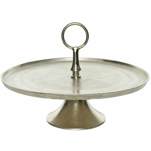 Metalni stalak za kolače - srebrni 391264 Cene