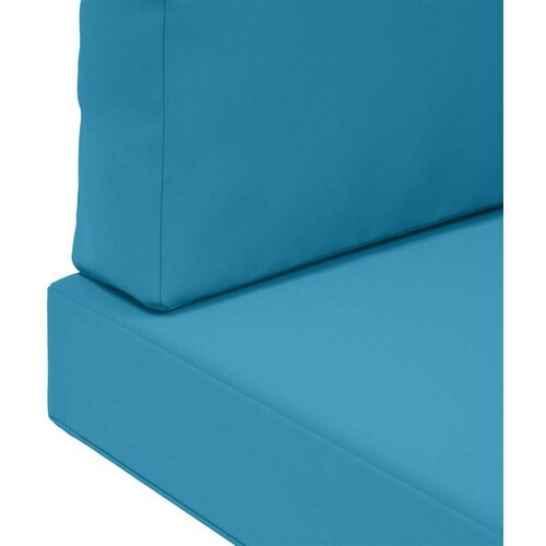  Jastuk za vanjsku sofU 3 pcs Kraljevsko plava Poliester - Kraljevski plava 60 x 60 cm 1x sjedalo +1x naslon +1x bočna strana (3D Slike