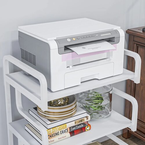  Stalak/stol za printer s 3 razine i prostorom za pohranu 55 x 40 x 77 cm Slike