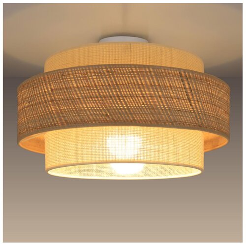  plafonsko svetlo boho 1xE27/60W/230V prečnik 40 cm juta/krem Cene