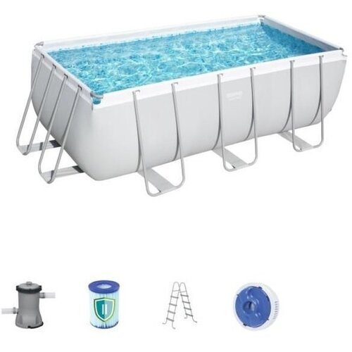Chomik bazen sa priborom power steel rectangular (d x š x v: 412 x 201 x 122 cm, 8.124 l) Cijene