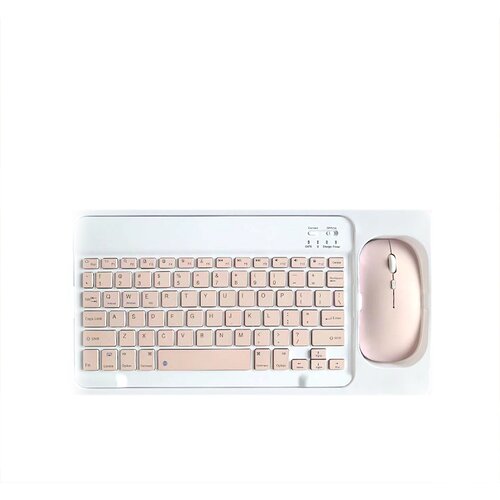 INF Kombinacija Bluetooth tipkovnice in miške - 10-palčna polnilna brezžična tipkovnica in komplet miške s torbico (roza), (22157251) Cene
