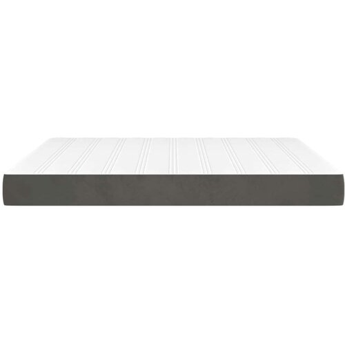 VidaXL Madrac s oprugama tamnosivi 160x220x20 cm bar&amp;scaron;unasti Slike