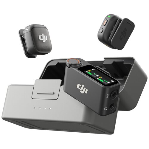Dji mic 3 (2 tx + 1 rx + charging case) mikrofon ( CP.RN.00000480.01 ) Slike