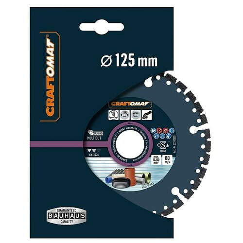 CRAFTOMAT Diamantna rezalna plo&scaron;ča Multicut (Premer diska: 125 mm, 1 kos) Cene