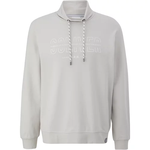 s.Oliver Sweater majica siva / bijela
