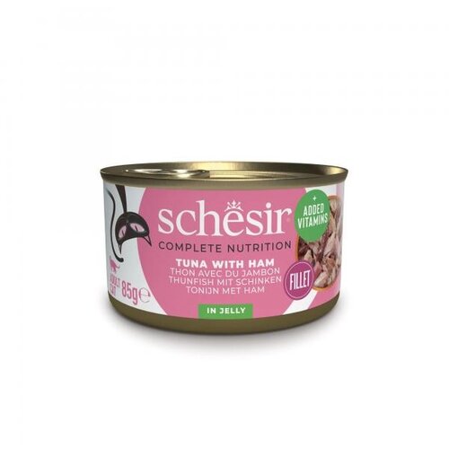 Schesir Complete&Balanced konzerva za mačke - Tuna i šunka u želeu 85g Cene