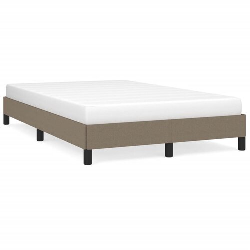 VidaXL Okvir kreveta Taupe 120x190 cm Tkanina Slike