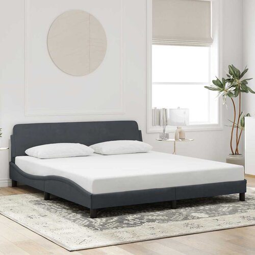  Okvir za krevet Dover tamnosivi 180x200 cm bar&amp;scaron;unasti Slike