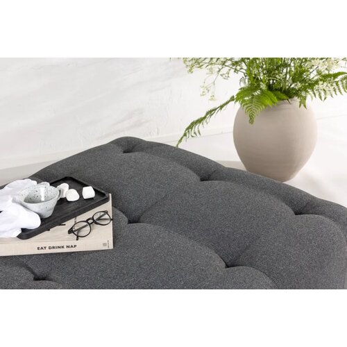 Venture Home puf Turin 100 &amp;times; 40 cm, tamnosiva Slike
