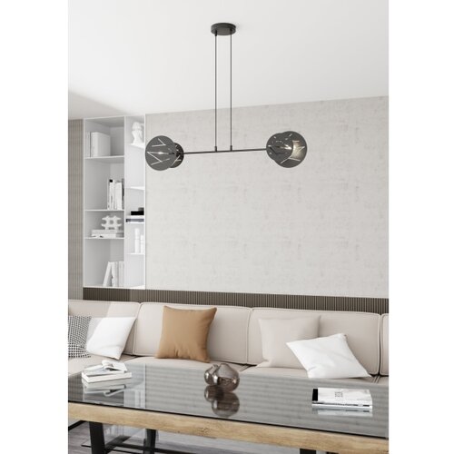  Visilica na sajli XOTIC 2xE27/15W/230V crni Slike