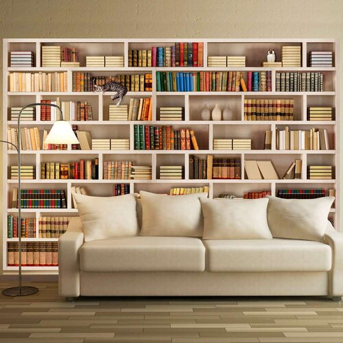  Tapeta - Home library 100x70 Slike