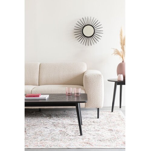 White Label Črna mizica z mizno plo&amp;scaron;čo v hrastovem dekorju 60x120 cm Fabio &amp;ndash; Slike