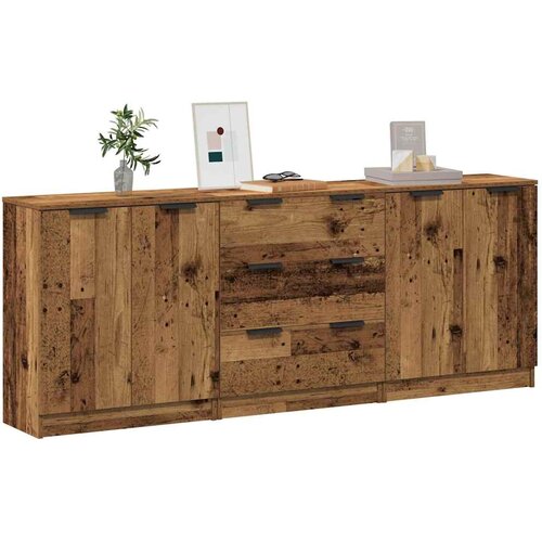  Komoda 3 kom staro drvo 60x30x70 cm konstruirano drvo Cene