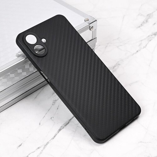CARBON FIBER Maska za Samsung A075F Galaxy A07, Crna Slike