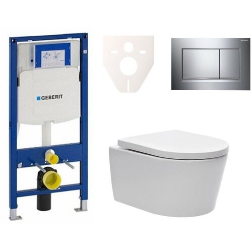 Geberit SIKOGES3W6 SAT Brevis wc &scaron;koljka s kompletom Duofix 111.300.00.6 Sigma30 Cene