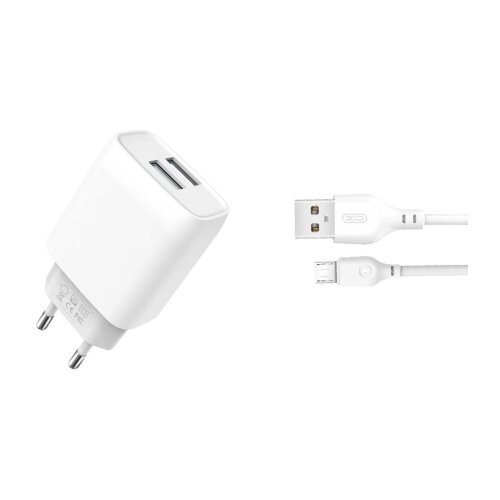 XO 2-port USB wall charger L57 2.4A + Micro USB cable (-L57M) Cene