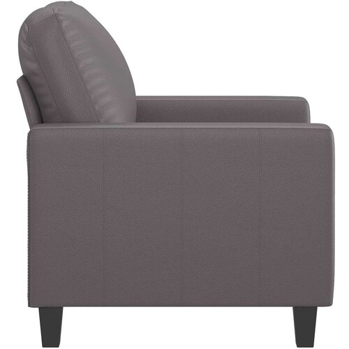 VidaXL Fotelja siva 60 cm od umjetne kože Slike