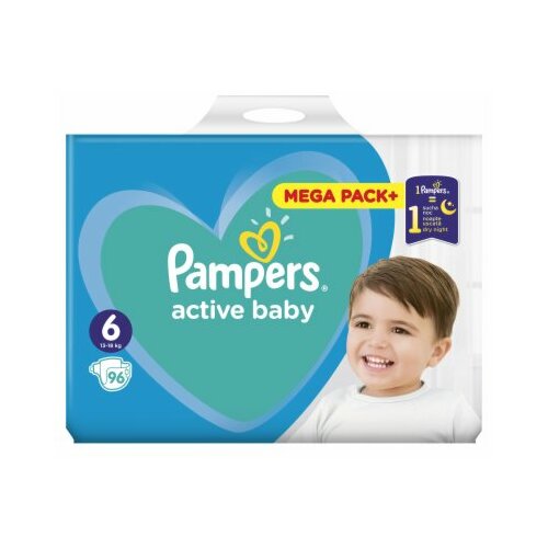 Pampers active baby 6 pelene za decu 96 komada Cene