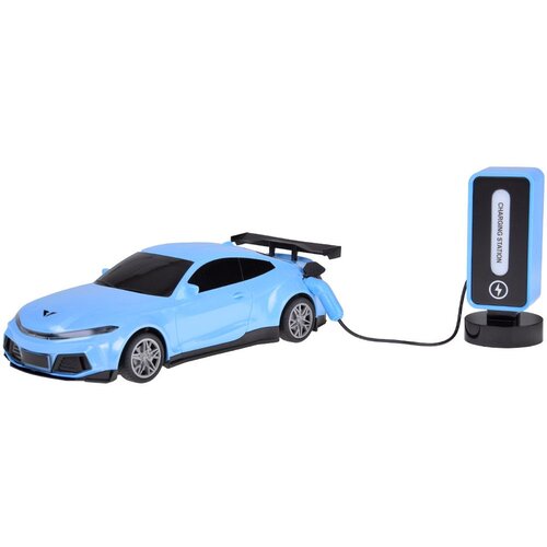  Auto na daljinsko upravljanje sa stanicom za punjenje Charging Station - plavi Slike