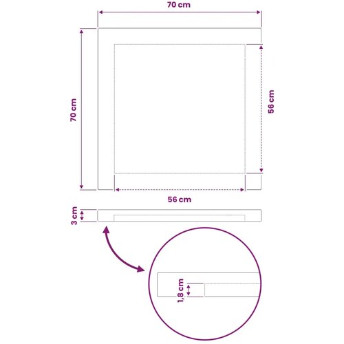  Pravokutni stolni vrh 80 x 70 x 3 cm Pravokutni - Tamno smeđa 90 x 55 x 3 5 cm Pravokutno Slike
