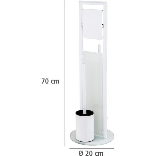 Wenko 24983800 - komplet za WC RAVINA 20x70 cm nerđajući čelik/bela Slike