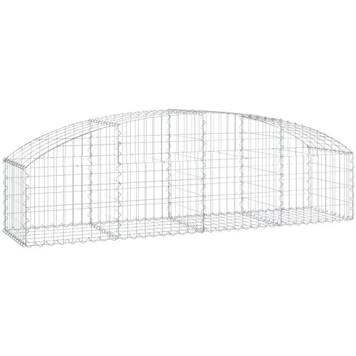  Gabionska ko&amp;scaron;ara s lukom 200x50x40/60 cm pocinčano željezo Slike