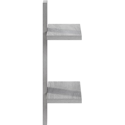  Zidna polica Siva Sonoma 30 x 13.5 x 43 cm Prerađeno drvo Slike