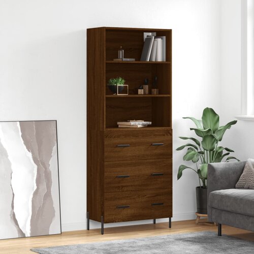 vidaXL Visoka komoda boja hrasta 69 5x34x180 cm od konstruiranog drva Cijene