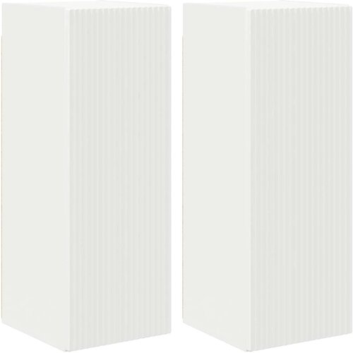  zidni ormar 2 pcs Bijelo 30 x 31 x 80 cm Konstruirano drvo Slike