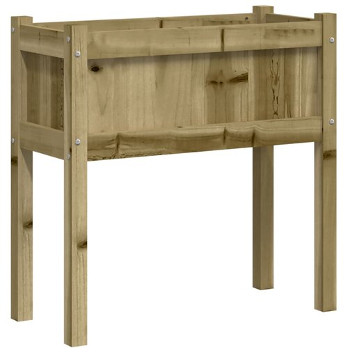  Vrtne sadilice s nogama 70x31x70 cm od impregnirane borovine Slike