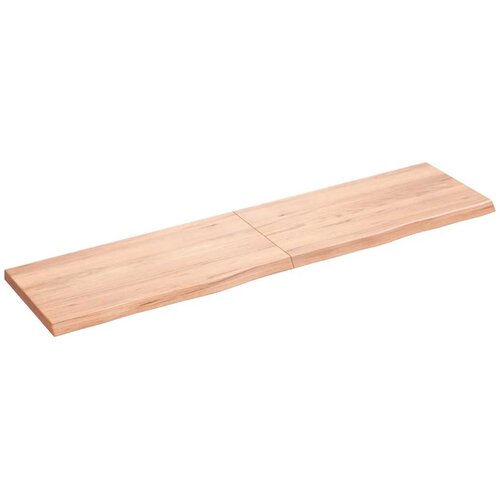 Stolna ploča svjetlosmeđa 160x40x(2-4) cm tretirana hrastovina Slike