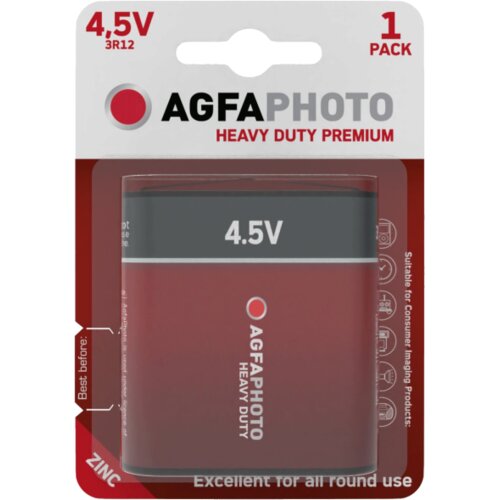 Agfa Baterija Zinc-Carbon, 4,5V blister pak. 1 komad &amp;ndash; AF 3R12 Slike