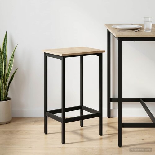  stolica Hrast sonoma 40 x 32 x 74 cm Konstruirano drvo Slike