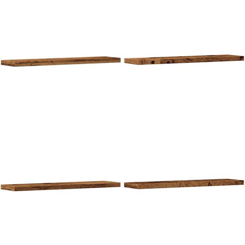 Maison Chic 4 kosi Stenske Police - Viseče police starinski les 40x20x1,5 cm inženirski les, (21793306) Slike