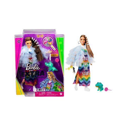 Barbie Mattel ekstravagantna lutka u haljini duginih boja (0887961973365) Cene