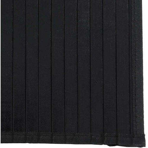  Pravokutni tepih crni 70x200 cm bambus Slike