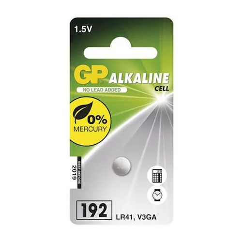 Gp Alkalna gumbna baterija LR41 192 1.5V kos