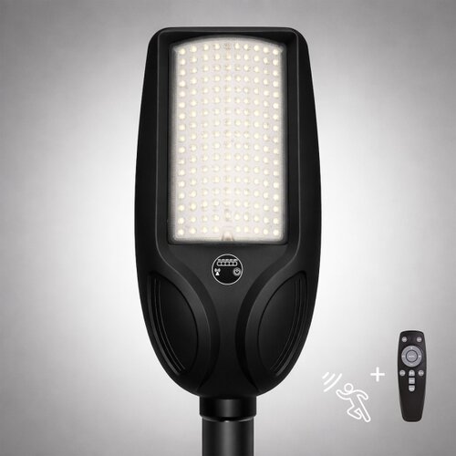 LED solarna ulična lampa VENICE 200W/12000 mAh IP65 crna, sa senzorom i prigu&amp;scaron;iva + daljinski upravljač Slike