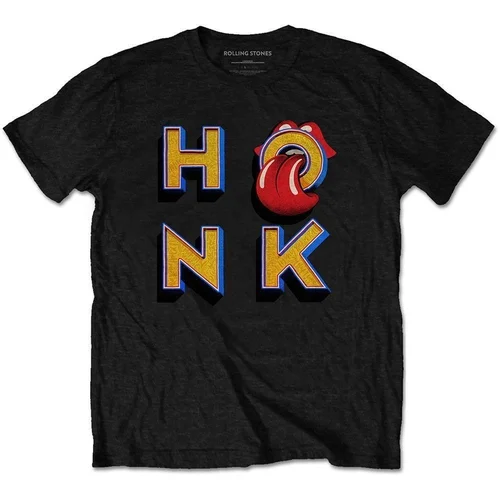 The Rolling Stones Majica Honk Letters Unisex Black L